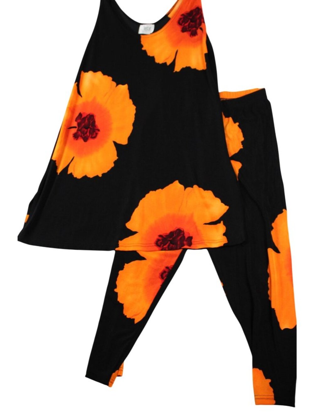 Jostar Womens Floral Top & Leggings Set